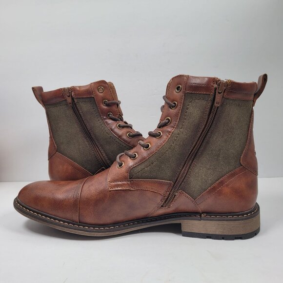 Madden Men's M-Bunsin Brown Combat Boots US Size 11.5 - Picture 5 of 12